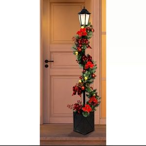 Berkley Jensen 72" LED Decorated Lamppost